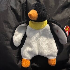 Dec.19 1995 Penguin Tybeanie baby Waddle retired collectable bird vintage stuffy